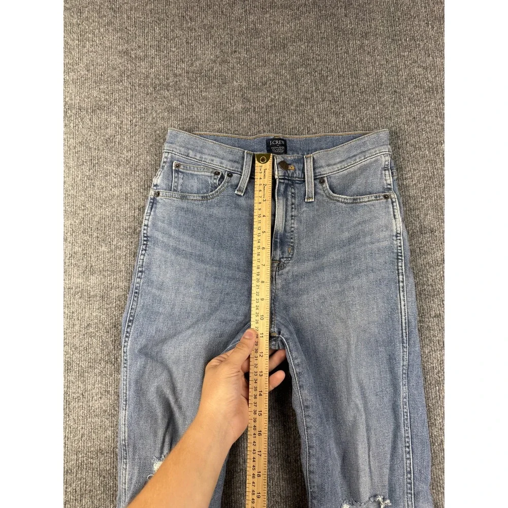 J Crew Jeans Womens‎ 29 Blue High Rise Classic Vintage Distressed Denim Pants